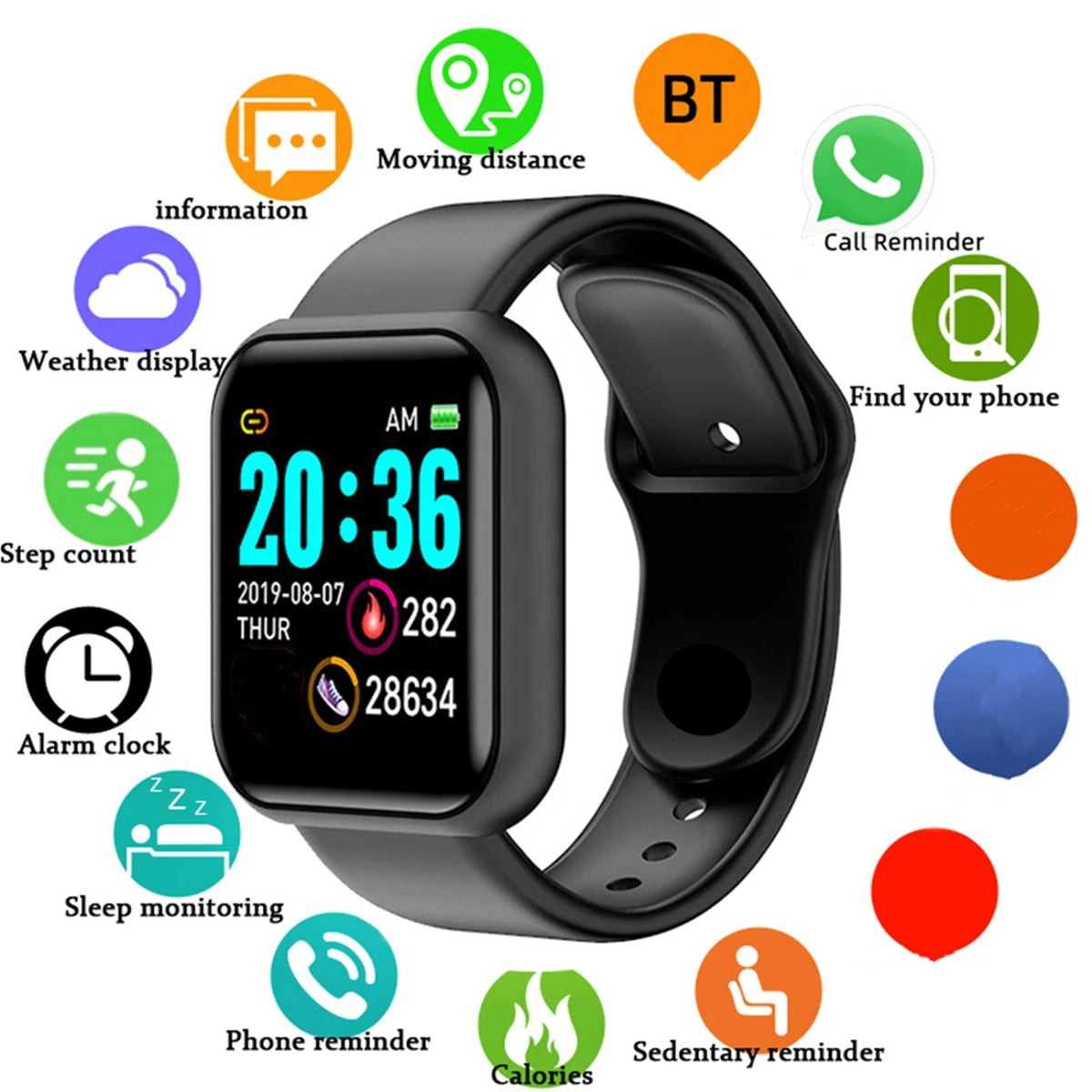 Smart Watch for Men/Women - Sports & Health Tracker